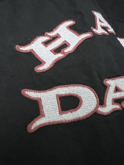 Harley Davidson Button Up Shirt Mens XXL 2XL Black Embroidered Back Sleeves - Picture 9 of 11